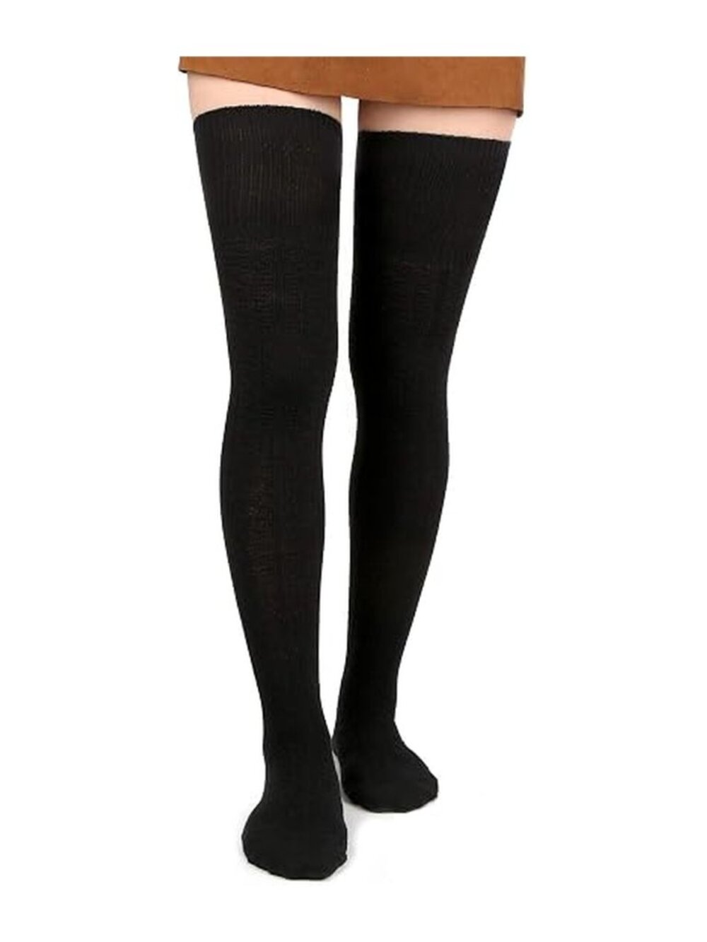 Moon Wood Women Thigh High Socks Extra Long Cotton Knit Warm Thick Tall Over the